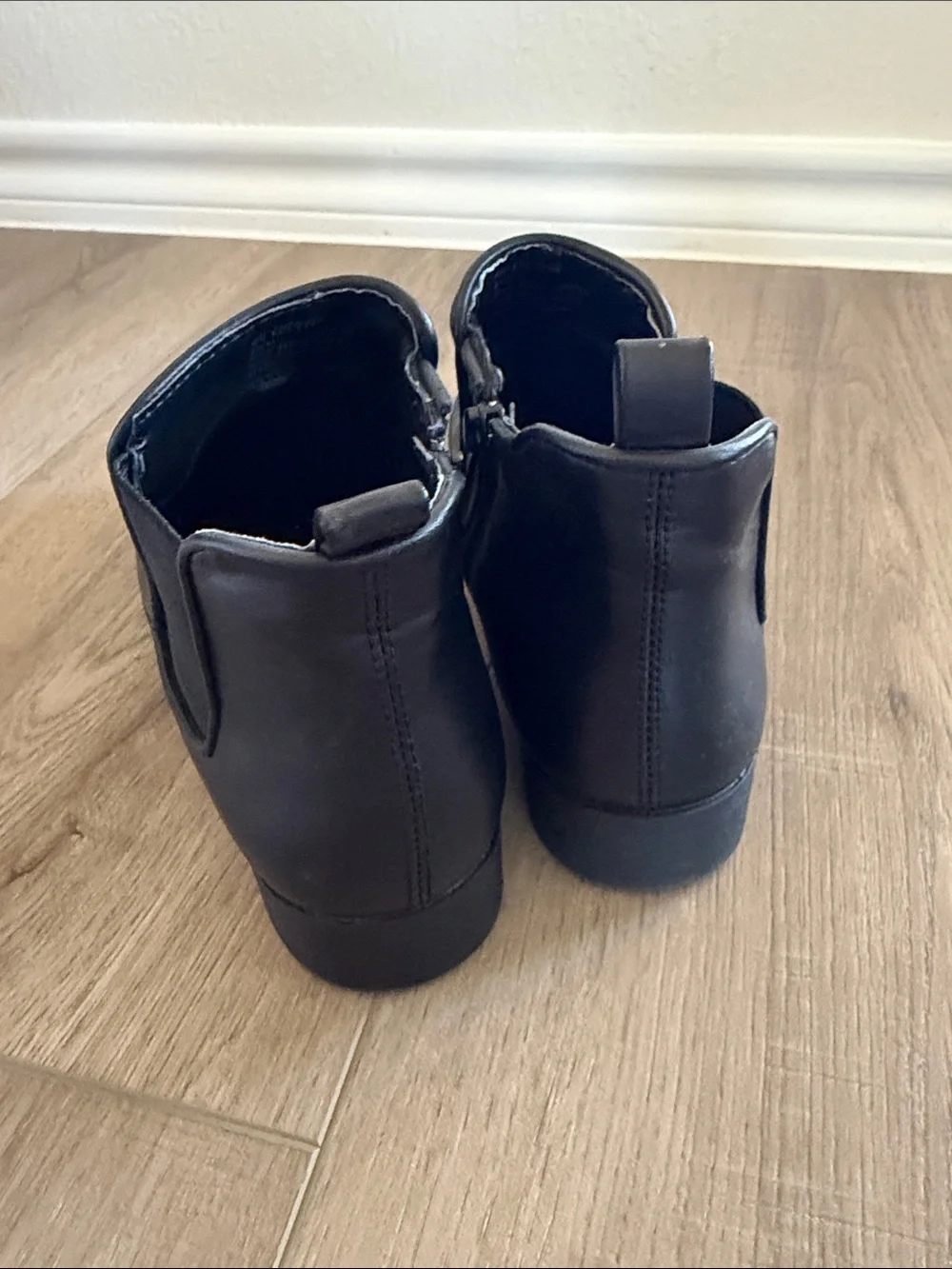 American Rag Black Leather Ankle Booties